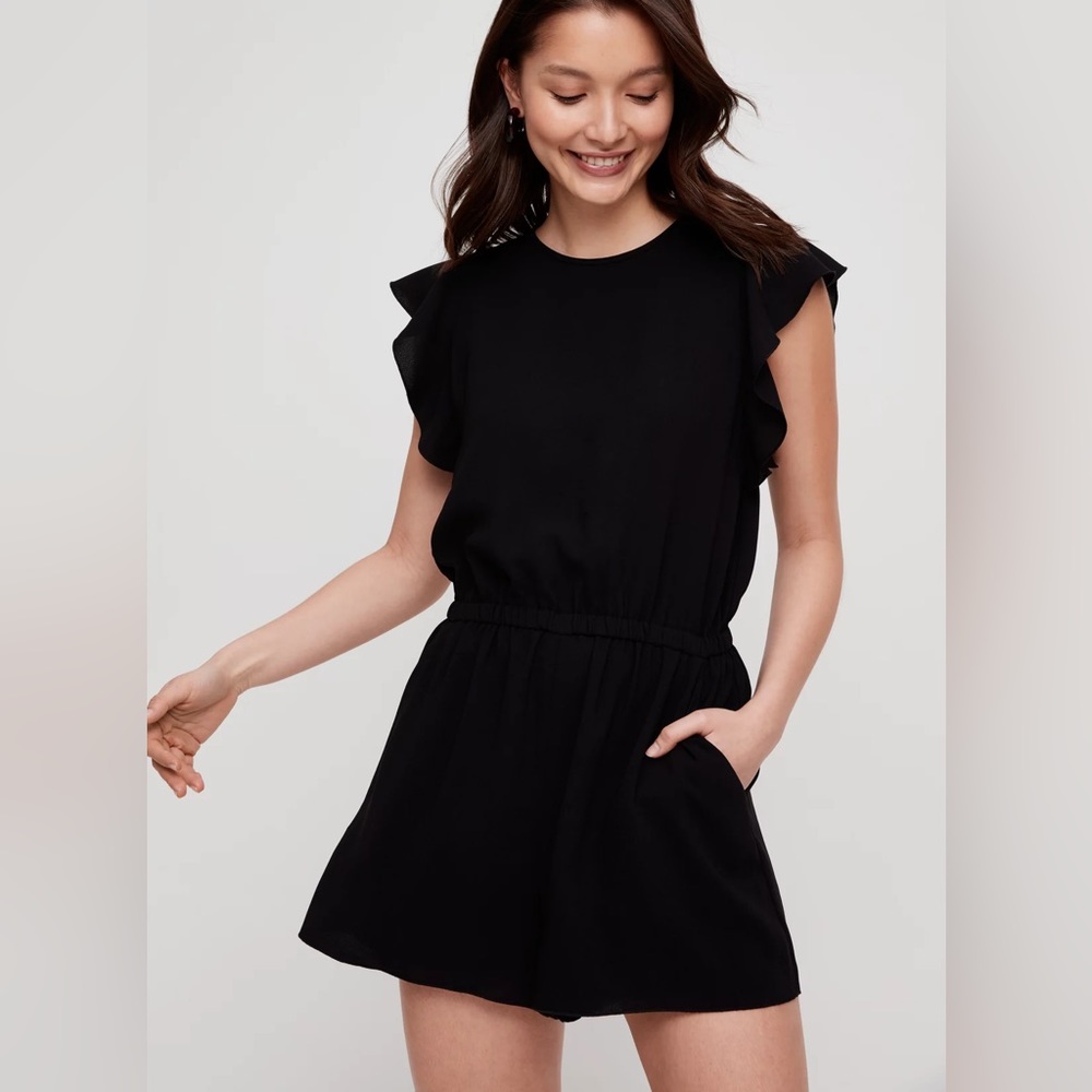 Aritzia Wilfred Romper Black